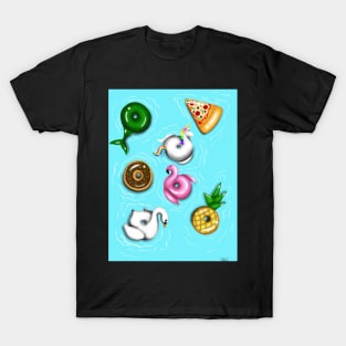 Summer Time Pool Vibes Floaties T-Shirt